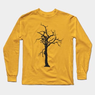 Lone Black Tree Long Sleeve T-Shirt